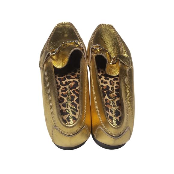 Vintage Frankie and Baby by Beverly Feldman Gold Loafers - Picture 4 of 10